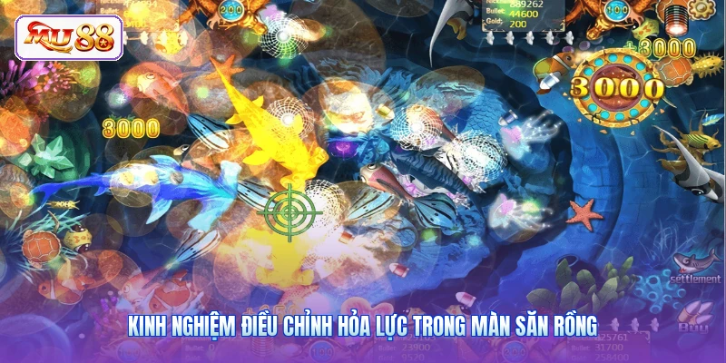 Kinh nghiệm điều chỉnh hỏa lực trong màn săn rồng